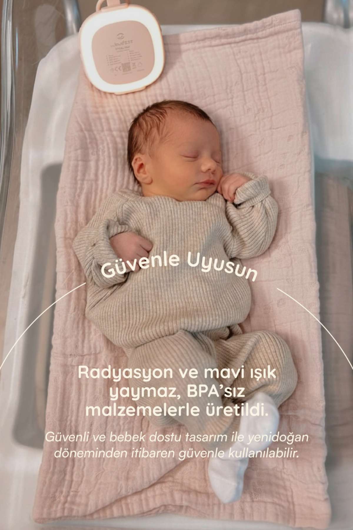güvenli yenidoğan beyaz gürültü cihazı