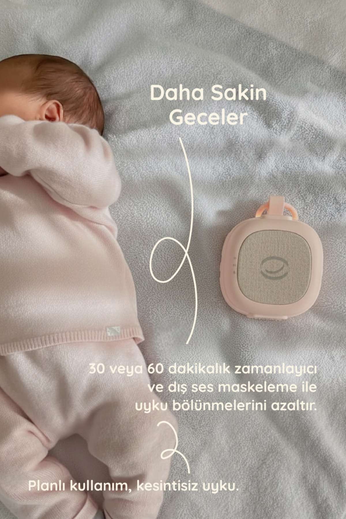 zamanlayıcılı beyaz gürültü cihazı